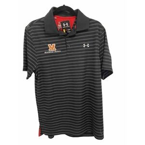 Middletown Knights Basketball Under Armour Men's M Golf Shirt Black Heatgear NEW